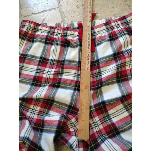 Old Navy Pajama Joggers Women's Plus 3X Red White High-Waisted Flannel Plaid - Picture 9 of 9